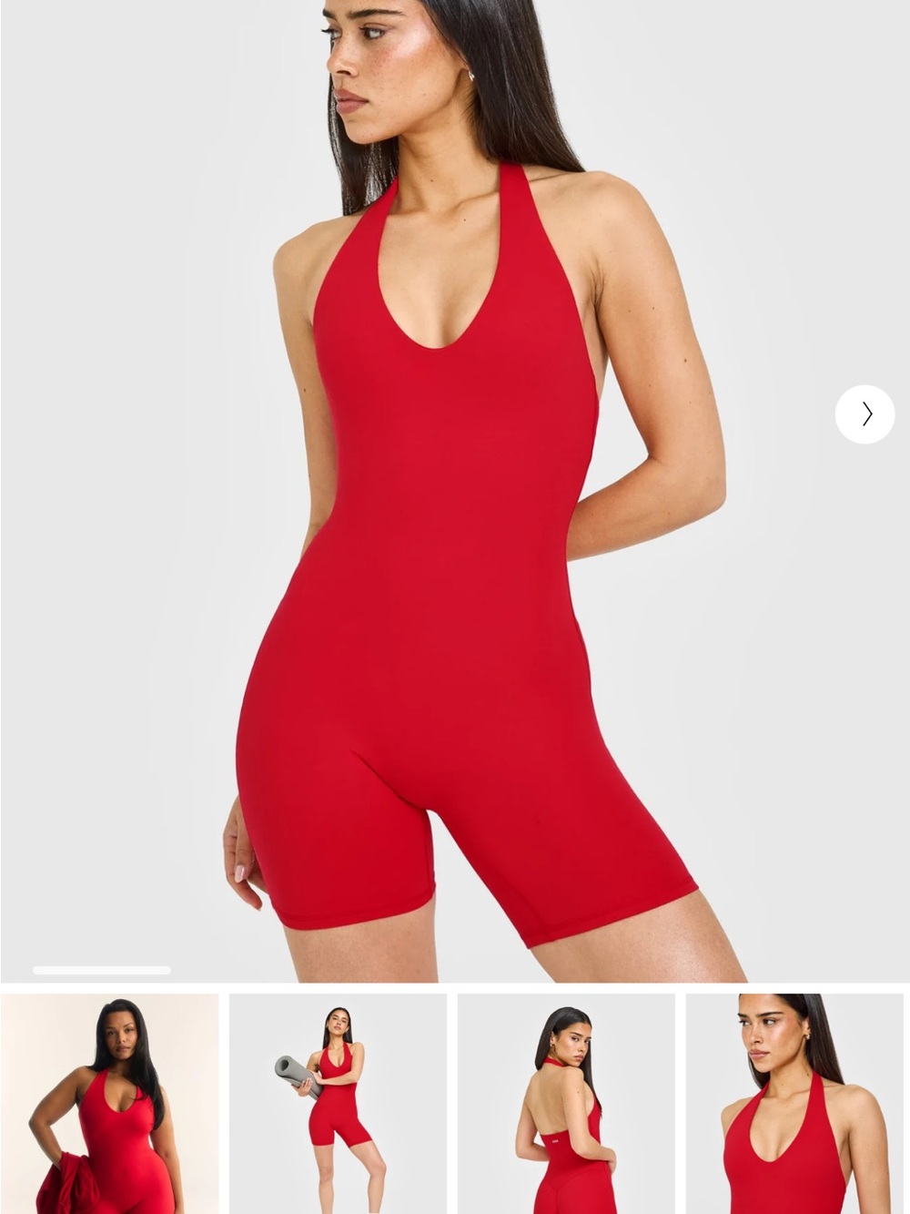 Oner Active Red Halter Romper